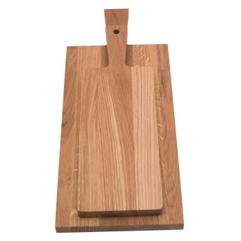 Il Cucinino Snij-/serveerplank eiken m/greep 48x20x2 cm