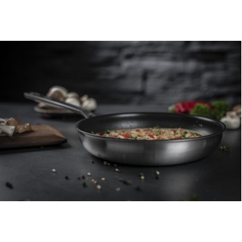 Kuhn Rikon Culinary Fiveply Koekenpan rvs 24 cm. non stick