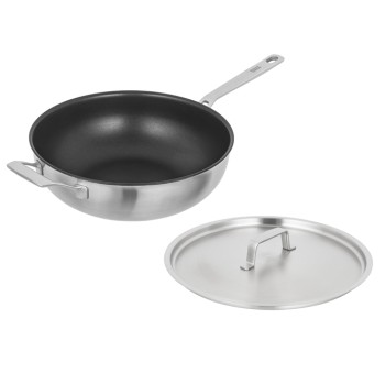Kuhn Rikon Culinary Fiveply Wok m/deksel rvs 28 cm. non stick