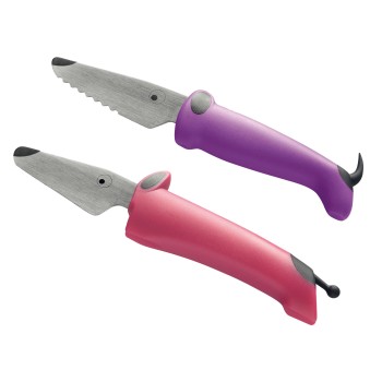 Kuhn Rikon Chefclub Kindermessen set 2 dlg. hond roze/paars