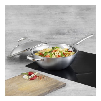 Kuhn Rikon High Dome Wok rvs multiply 28 cm