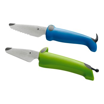 Kuhn Rikon Chefclub Kindermessen set 2 dlg. hond blauw/groen