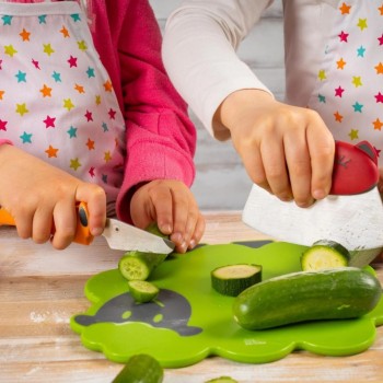 Kuhn Rikon Chefclub Kinderset 2 dlg. Snijplank/wiegemes