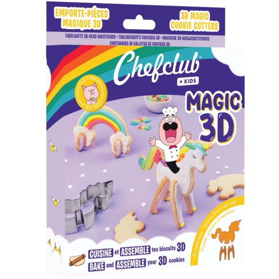 Kuhn Rikon Chefclub Uitsteekvormpjes 3D Unicorn & Rainbow