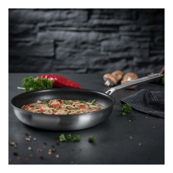 Kuhn Rikon Culinary Fiveply Koekenpan rvs 28 cm. non stick