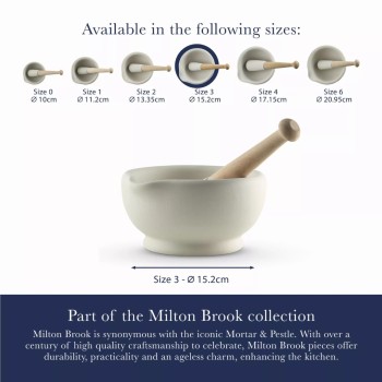 Milton Brook Vijzel m/stamper 426 ml. 15 cm