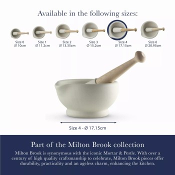 Milton Brook Vijzel m/stamper 568 ml. 17 cm