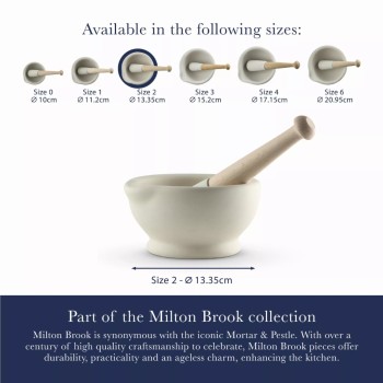 Milton Brook Vijzel m/stamper 284 ml. 13.5 cm