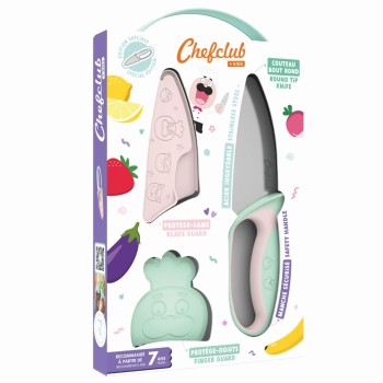 Kuhn Rikon Chefclub Kindermes met vingerbeschermer, pastel