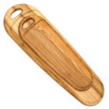 Il Cucinino Serveerplank essenhout m/greep 80x26x2 cm
