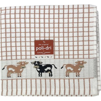 Samuel Lamont Poll-dri Theedoeken Jacquard Brown / Cow