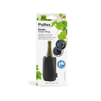 Pulltex Flessenkoeler zwart. elastisch