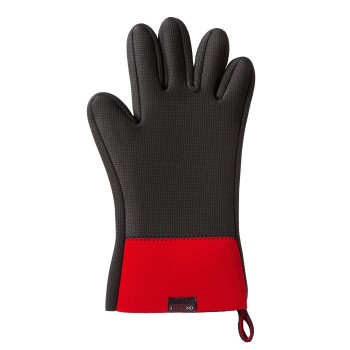 Il Cucinino Ovenwant m/vingers kort. zwart/rood