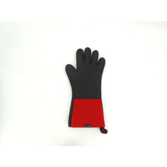 Il Cucinino Ovenwant m/vingers lang. zwart/rood