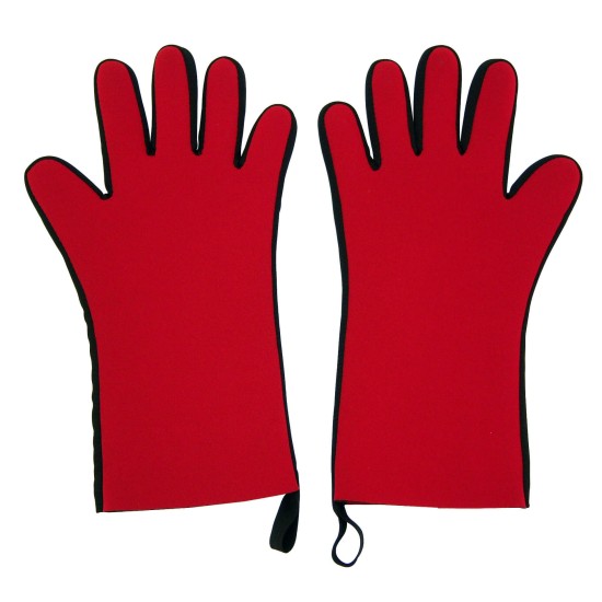 Il Cucinino Ovenwant m/vingers. rood p/paar