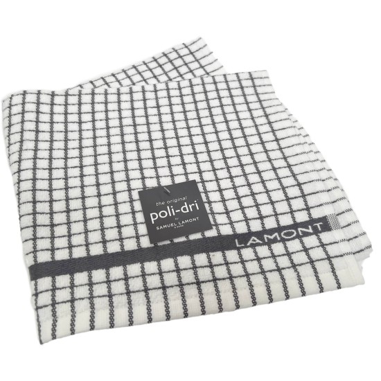 Samuel Lamont Poll-dri Theedoeken Charcoal Grey