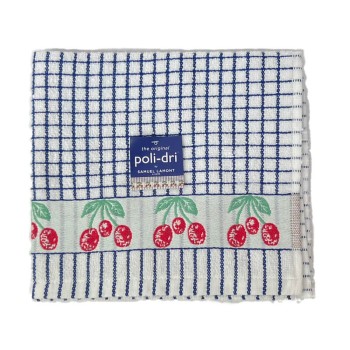 Samuel Lamont Poll-dri Theedoeken Jacquard Bleu / Cherry