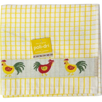 Samuel Lamont Poll-dri Theedoeken Jacquard Yellow / Chicken
