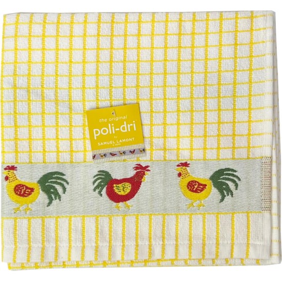 Samuel Lamont Poll-dri Theedoeken Jacquard Yellow / Chicken