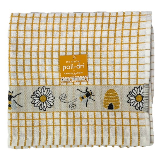 Samuel Lamont Poll-dri Theedoeken Jacquard Honey / Bees