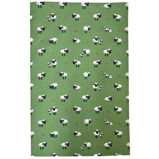 Samuel Lamont Theedoek Fluffy Flock Green
