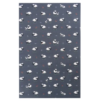 Samuel Lamont Theedoek Fluffy Flock Grey